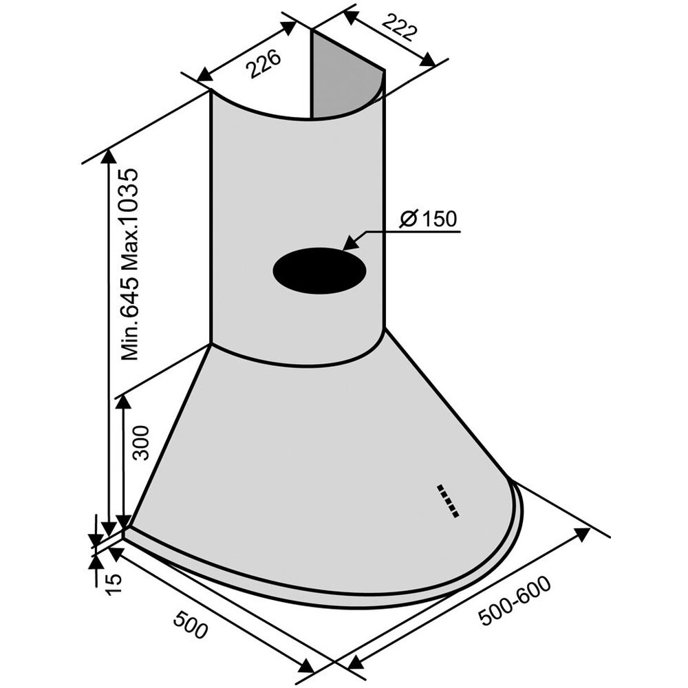 Фото - Вытяжка CAPRI 50 WH