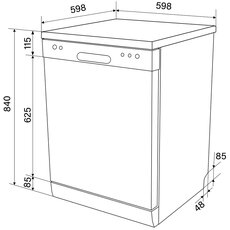 Посудомийка DW 6012 4M NA FS Посудомийка DW 6012 4M NA FS
