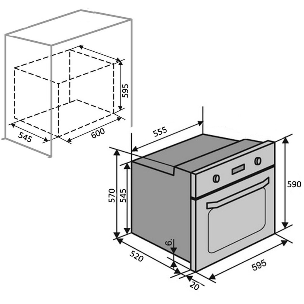 Духовые шкафы EO56M-6K BK/X Фото - Духовые шкафы EO56M-6K BK/X