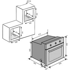 Духовые шкафы EO60TC-6P IVG Духовые шкафы EO60TC-6P IVG