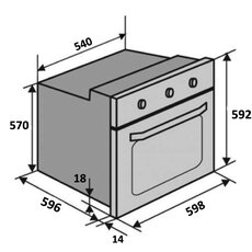 Духові шафи EO70TC-6P FBG C