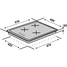 Варочная поверхность HG430 K7G CS (BK)