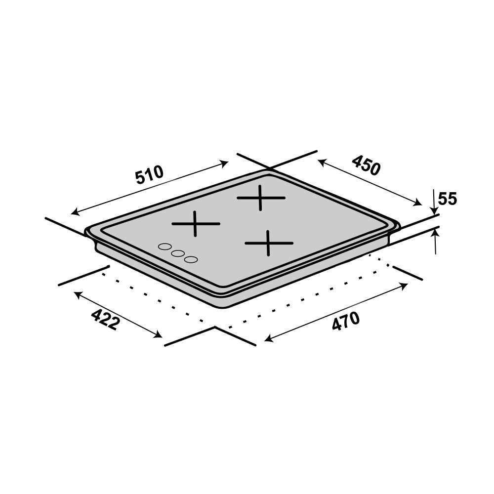 Фото - Варочная поверхность HG430 L7G CS (BK)