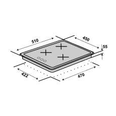 Варочная поверхность HG430 L7G CS (BK)