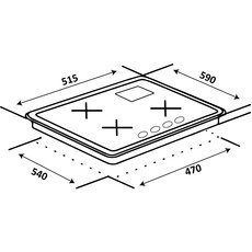 Варильна поверхня HG631-A3MC CEST (AN) Варильна поверхня HG631-A3MC CEST (AN)