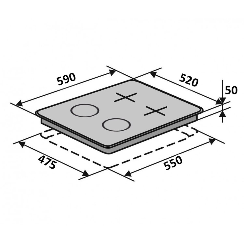Фото - Варильна поверхня HG622 B7G CS (BK)