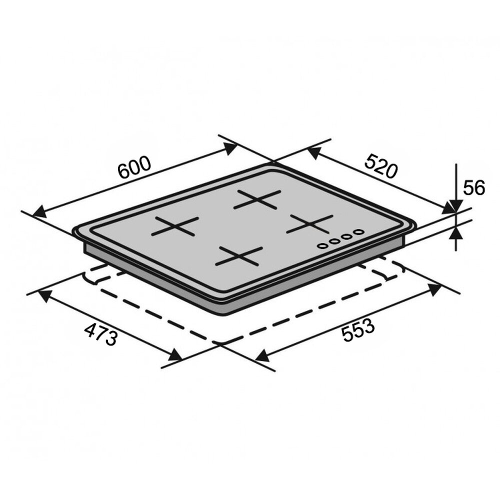 Фото - Варильна поверхня HG K7 CS (BG/BK)