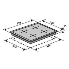 Індукційна варильна поверхня HI 64 TC FZ