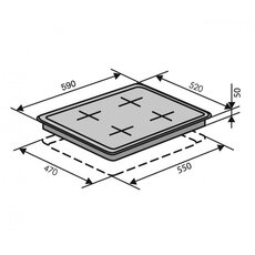 Варильна поверхня HSF640-H2G CEST (WH) Варильна поверхня HSF640-H2G CEST (WH)