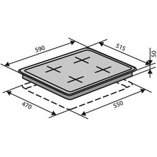 Варильна поверхня HSF640-T3G CEST (BK)
