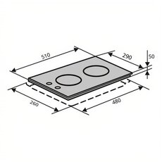 Електрична Варильна поверхня HV 32 PB X 3