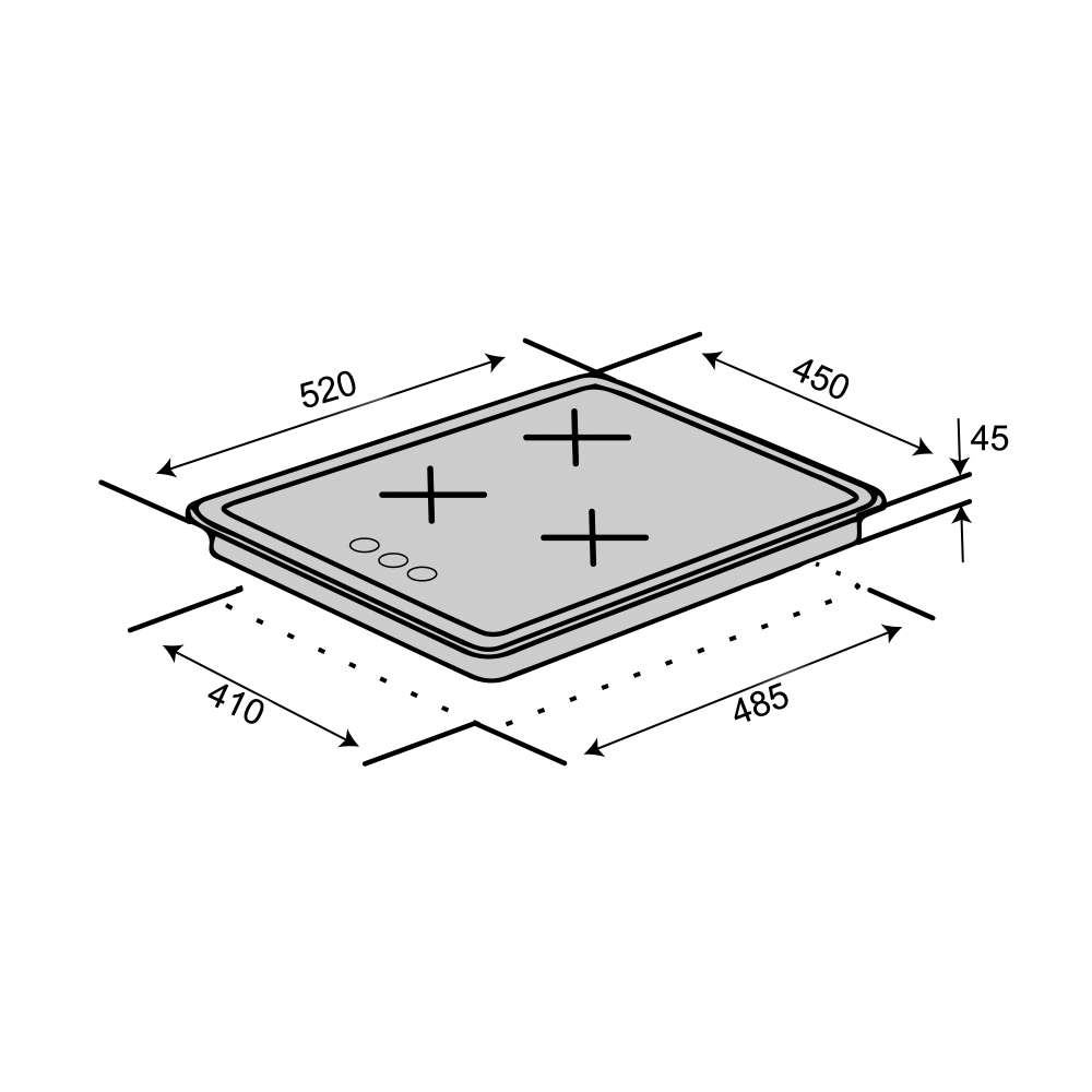 Фото - Электрическая Варочная поверхность HV 44 TC SL