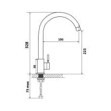 Змішувач Ventolux KFF04 BN/BK