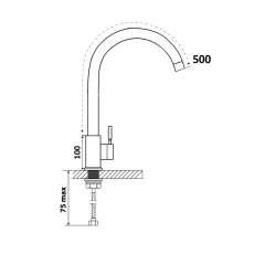 Змішувач Ventolux KFFPW 14 BN/GR