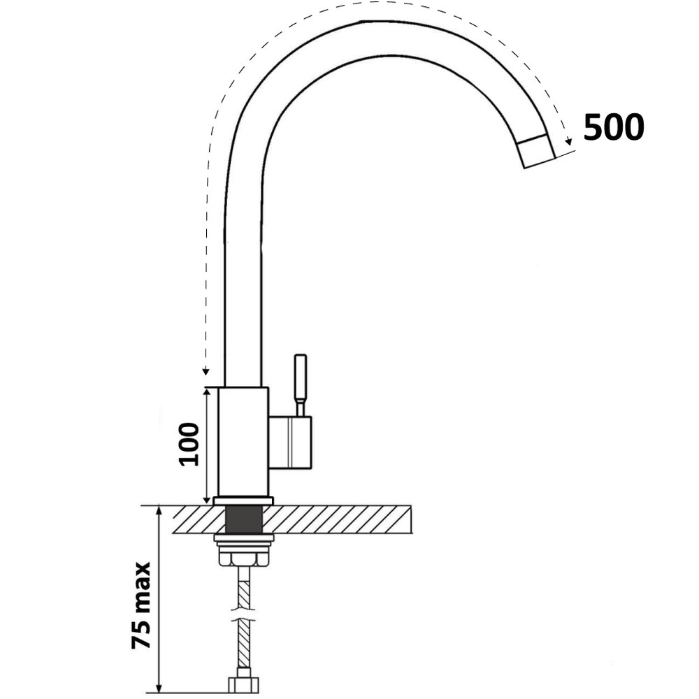 Фото - Смеситель Ventolux KFFPW 14 PVD BK/BK
