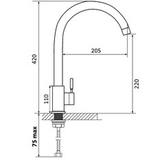 Змішувач Ventolux KFPFH05 BN 2F