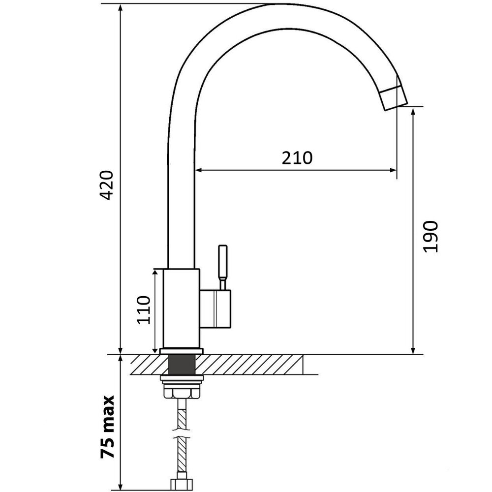 Фото - Смеситель Ventolux KFPFH05 PVD BK 2F