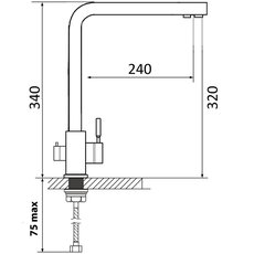 Змішувач Ventolux KFPW 09 BN
