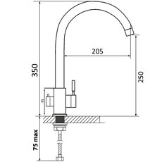 Змішувач Ventolux KFPW 10 BK