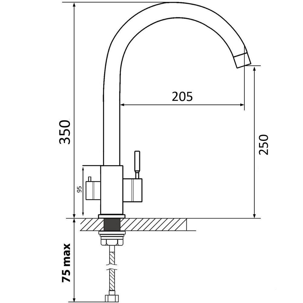 Фото - Змішувач Ventolux KFPW 10 BN