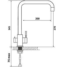 Смеситель Ventolux KFPW 11 BK