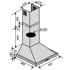 Витяжка LIDO 60 WH (700) Витяжка LIDO 60 WH (700)