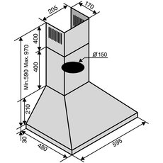 Витяжка MILANO 60 X (700)