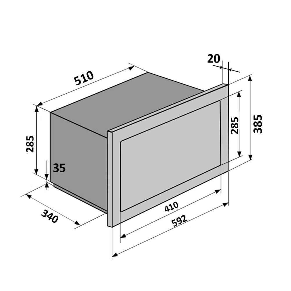 Мікрохвильові печі MWBI 25 BK ST Фото - Мікрохвильові печі MWBI 25 BK ST