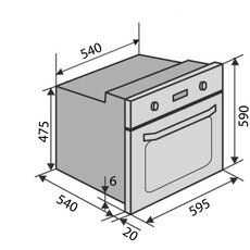 Духові шафи NERO ESG (BK)   