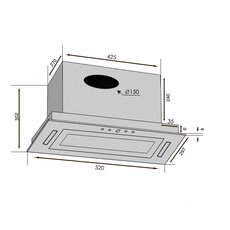 Вытяжка PUNTO 52 BG (1400) TRC JET