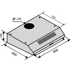 Витяжка ROMA 60 BR LUX Витяжка ROMA 60 BR LUX