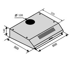 Витяжка ROMA 60 IVORY 2M LUX