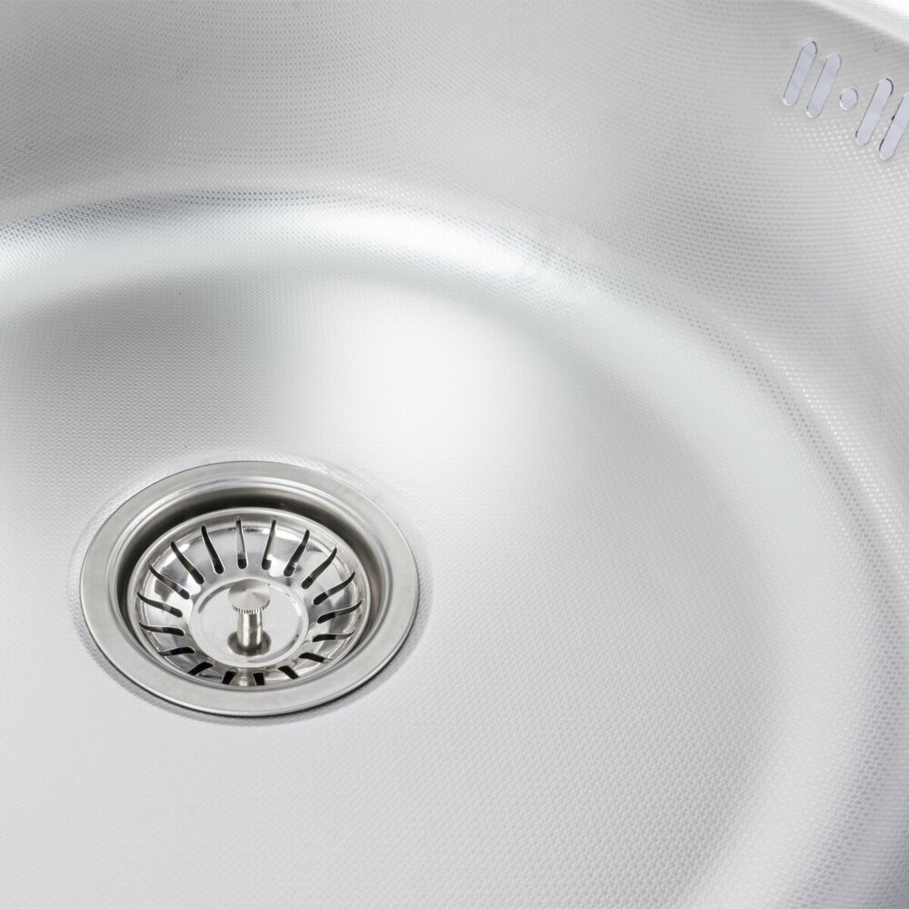 Фото - Кухонна мийка з нержавіючої сталі Platinum 510 ДЕКОР (0,6/170 мм)