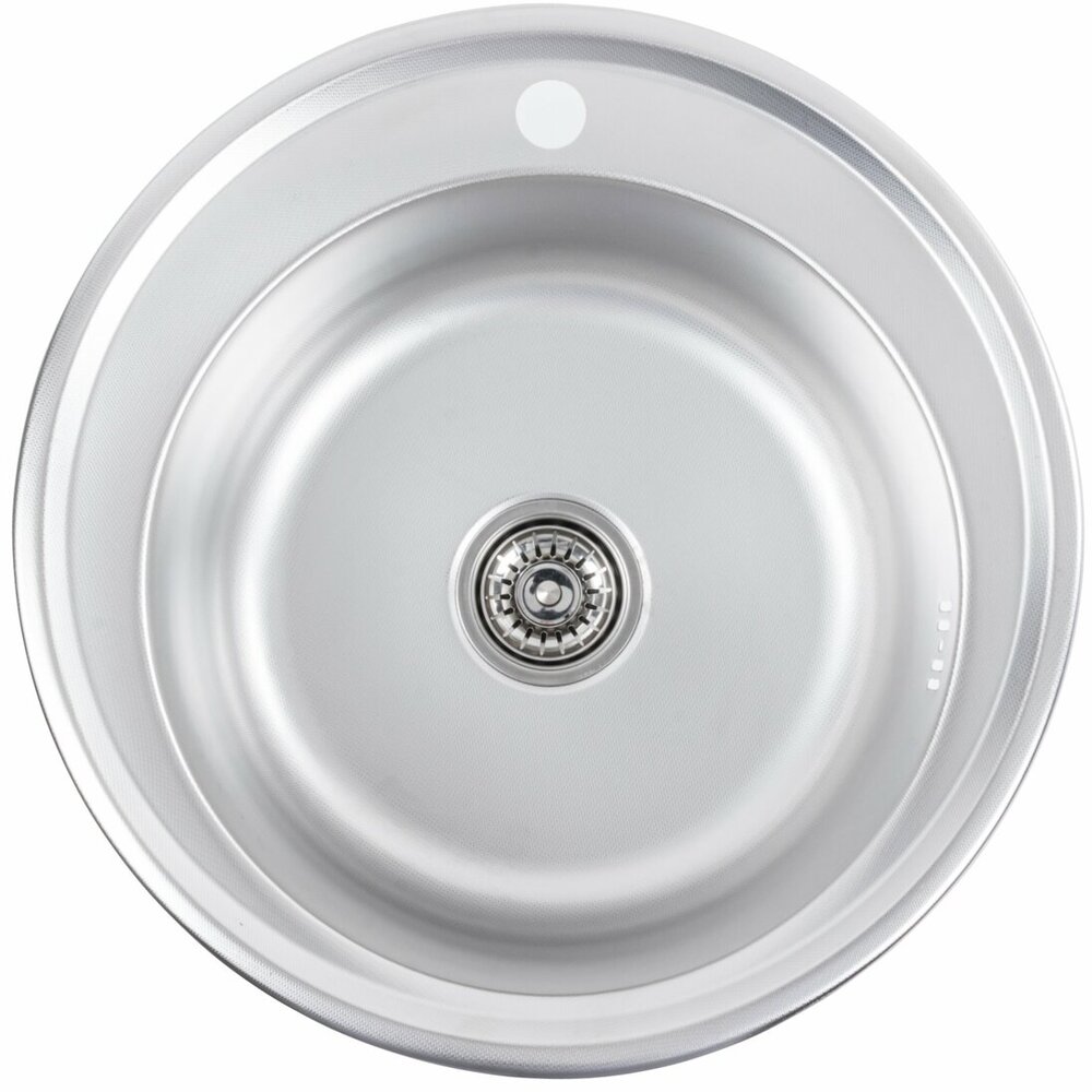 Фото - Кухонна мийка з нержавіючої сталі Platinum 510 ДЕКОР (0,6/170 мм)