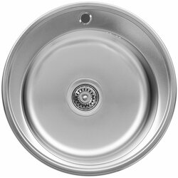 Кухонна мийка з нержавіючої сталі Platinum САТИН 510 (0,8/180 мм)