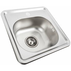 Кухонна мийка з нержавіючої сталі Platinum ДЕКОР 3838 (0,6/160 мм)