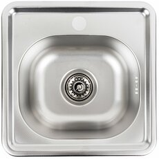 Кухонна мийка з нержавіючої сталі Platinum ДЕКОР 3838 (0,6/160 мм)