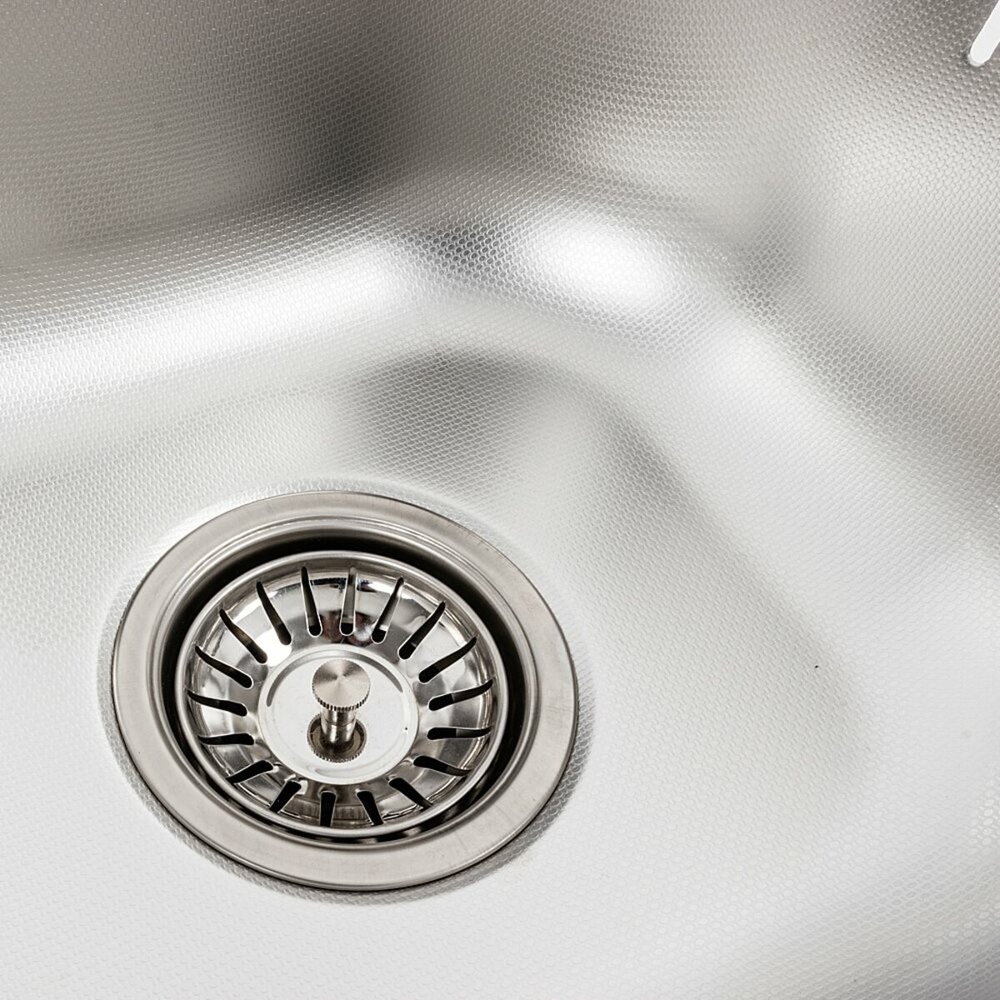 Фото - Кухонна мийка з нержавіючої сталі Platinum ДЕКОР 3838 (0,6/160 мм)