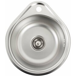 Кухонна мийка з нержавіючої сталі Platinum ДЕКОР 4539 (0,6/170 мм)
