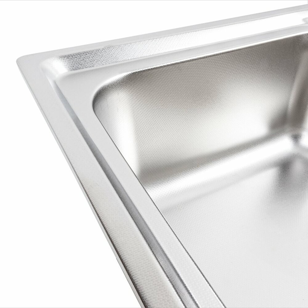 Фото - Кухонна мийка з нержавіючої сталі Platinum ДЕКОР 5845 (0,8/180 мм)