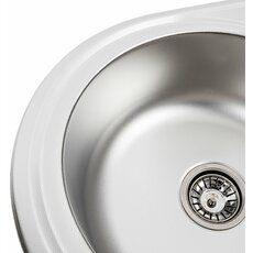 Кухонна мийка з нержавіючої сталі Platinum ДЕКОР 6745 (0,8/180 мм)