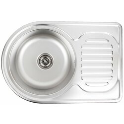 Кухонна мийка з нержавіючої сталі Platinum ДЕКОР 6745 (0,8/180 мм)