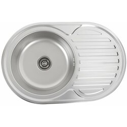 Кухонна мийка з нержавіючої сталі Platinum 7750 САТИН (0.6/170 мм)