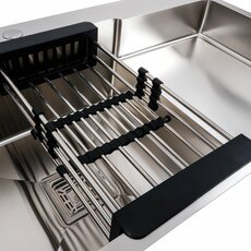 Кухонна мийка 78*50С L нержавійка Valeso Handmade (круглий сифон 3.0/0.8)