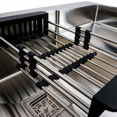 Кухонна мийка 78*50С L нержавійка Valeso Handmade (круглий сифон 3.0/0.8)