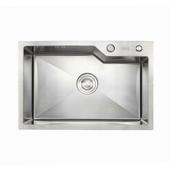 Кухонна мийка Platinum Handmade 650х430х220 (товщина 3,0/1,5 мм корзина та дозатор в комплекті)