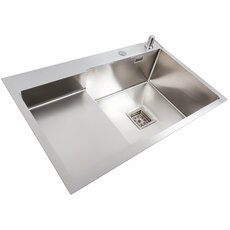 Кухонна мийка 78*50С R нержавійка Valeso Handmade (поглиблена полиця, 3.0/1.0 мм)