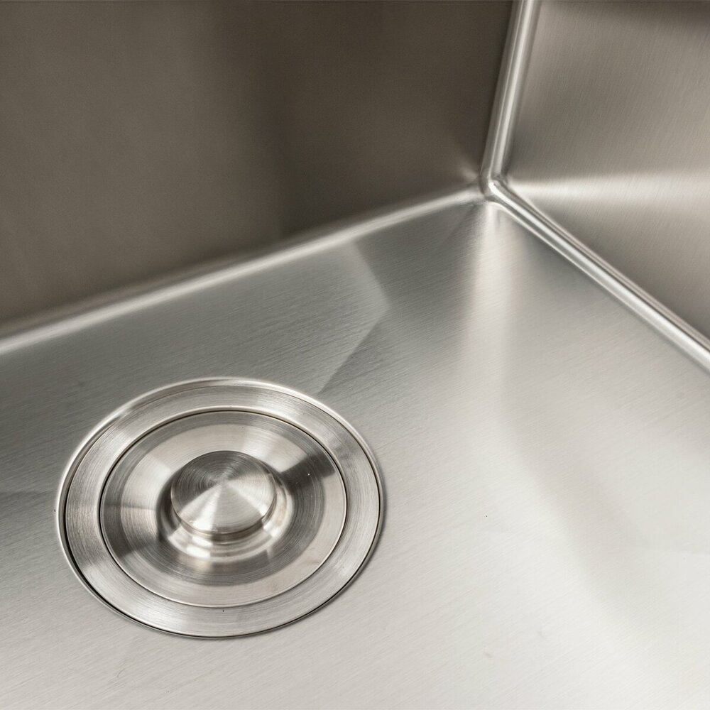 Фото - Кухонна мийка нержавійка 78*43 L Platinum Handmade (два отвори, круглий сифон 3,0/0,8)