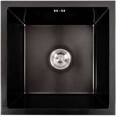 Кухонна мийка PVD чорна СМ 44*44 Valeso Handmade (монтаж під стільницю)
