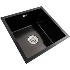 Кухонна мийка PVD чорна СМ 44*44 Valeso Handmade (монтаж під стільницю)